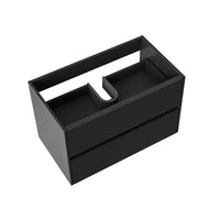 ALONI HAYAT WASTAFELONDERKAST - 2 LADES - SOFTCLOSE - GREEPLOOS - 79,5X50X45 CM - MAT ZWART