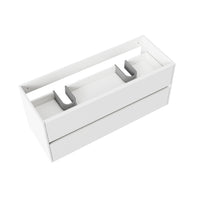 ALONI HAYAT WASTAFELONDERKAST - 2 LADES - SOFTCLOSE - GREEPLOOS - 119,5X50X45 CM - GLANZEND WIT