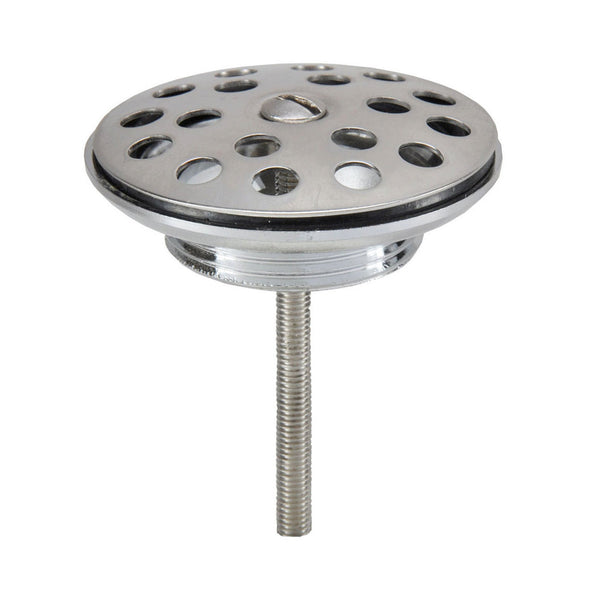 Grille de bouchon de vidange ouverte Korv 5/4" chrome