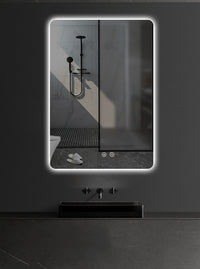 ALONI QUEEN SPIEGEL - MET LED VERLICHTING - RECHTHOEKIG - ZONDER LIJST - MET VERWARMING - KLEURTEMPERATUUR LED 3500-6500K - 60X80CM