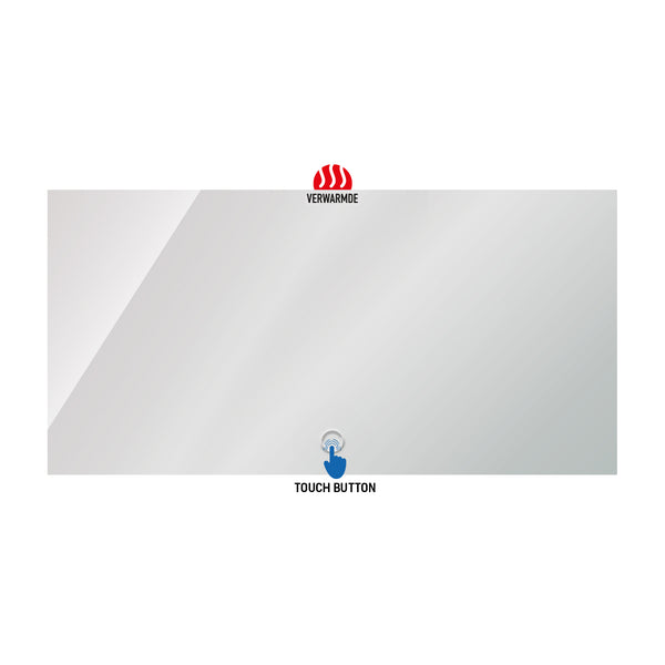 Aloni Queen Rechthoekige LED - Spiegel met Verwarming & Anti - Condens (120×60 cm)