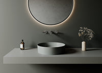 CREAVIT LOOP OPBOUW WASKOM (45CM) - KOEL GRIJS