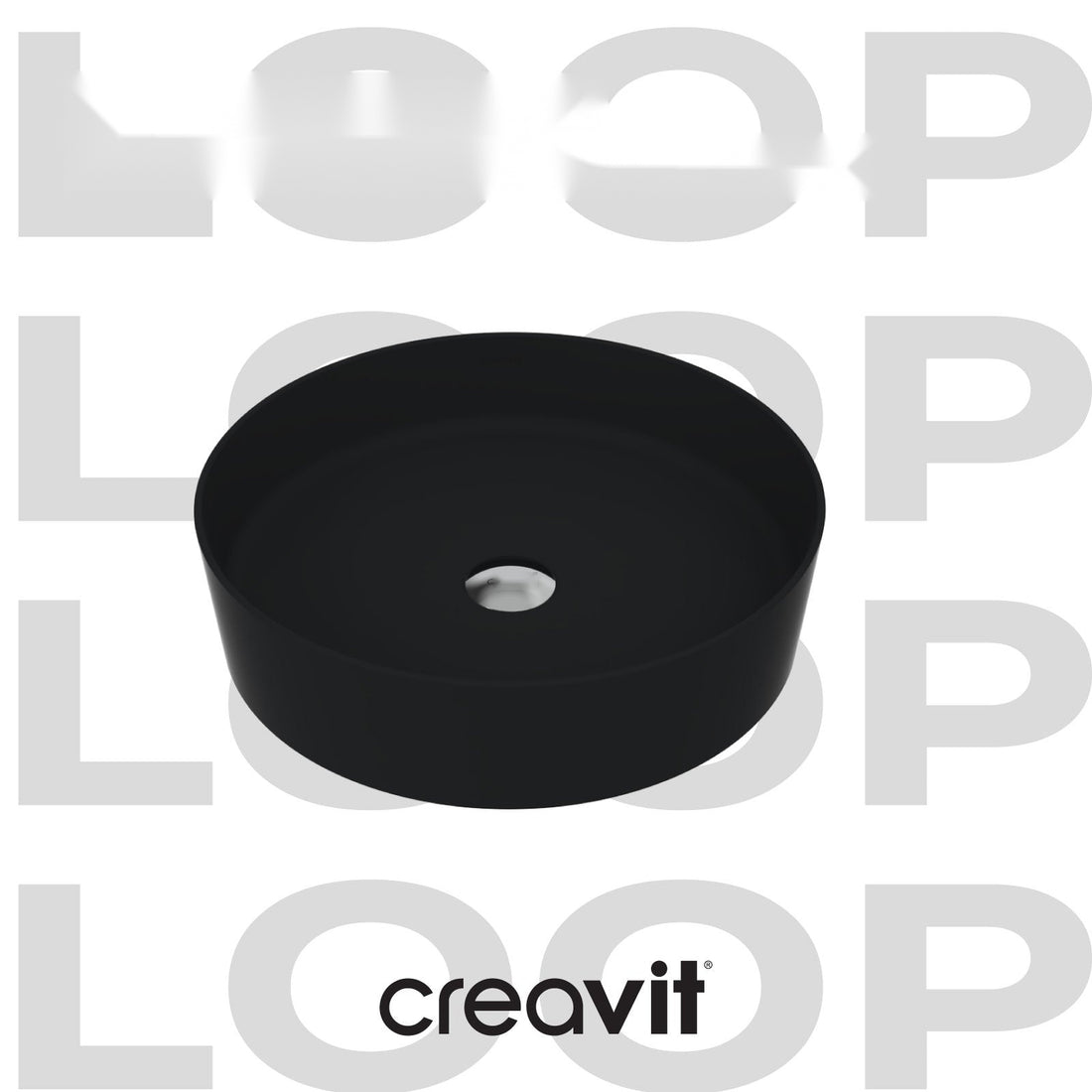 Creavit Loop LP145-00SM00E-0000 mat zwart - sfeerbeeld