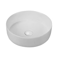 ALONI FIRA WASKOM - OPBOUW - ZONDER OVERLOOP - ZONDER KRAANGAT - MET CLICK WASTE - KERAMIEK - 36X12,5X36 CM - MAT WIT