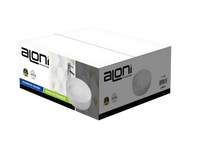 ALONI FIRA WASKOM - OPBOUW - ZONDER OVERLOOP - ZONDER KRAANGAT - MET CLICK WASTE - KERAMIEK - 36X12,5X36 CM - MAT WIT