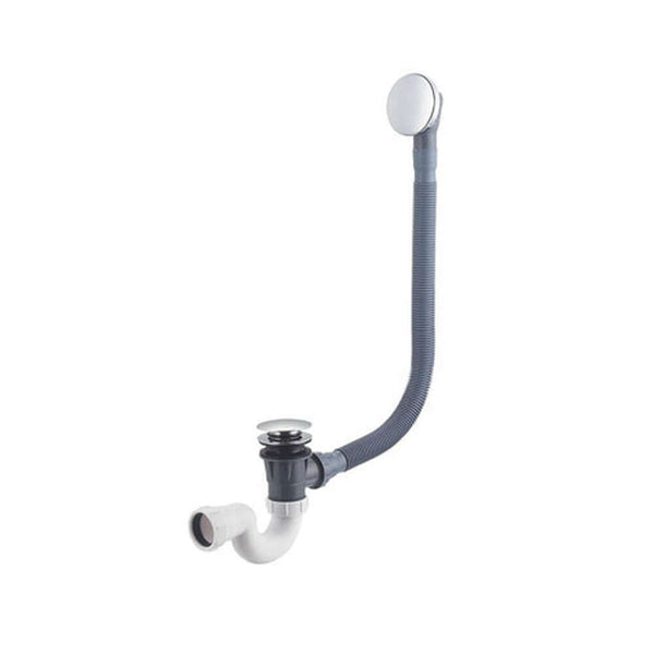 Luxe combinaison bonde-siphon Wiesbaden avec évacuation à clic en chrome