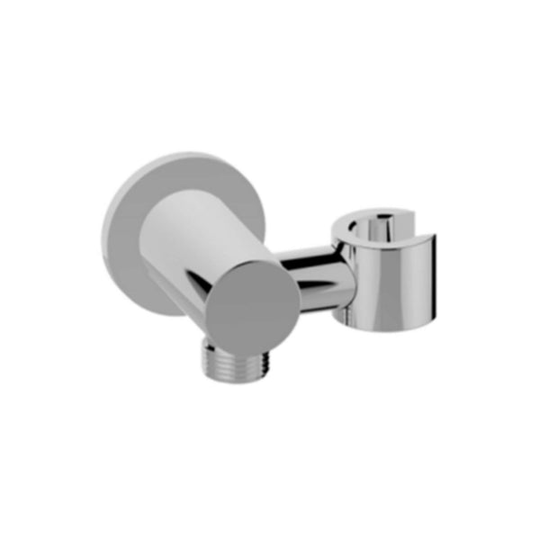 Support de douchette à main pivotant de luxe Wiesbaden en chrome plug-in