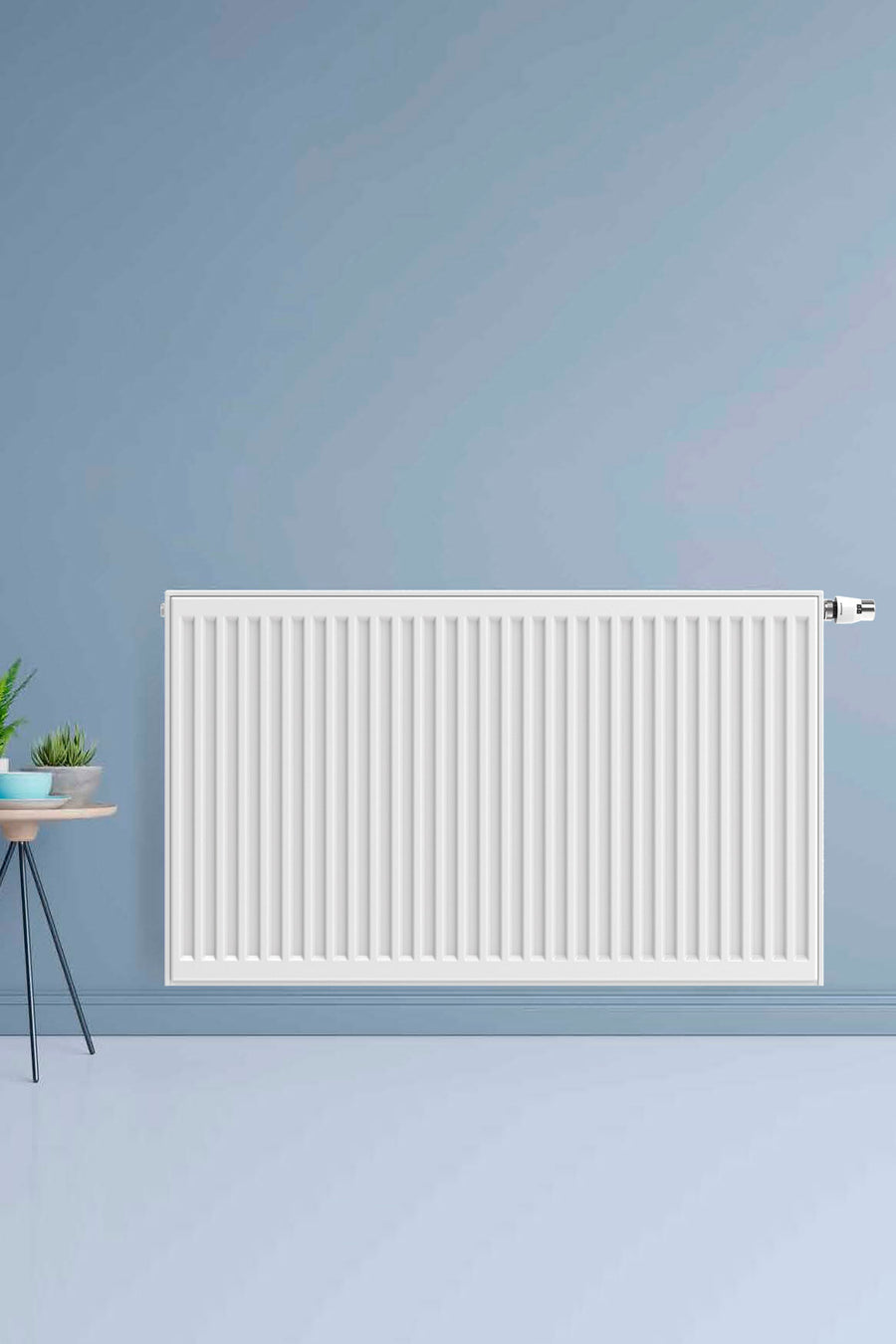 Stelrad Novello Paneelradiator - T33 - 8 Aansluitingen - 400X1200MM - 2053W - Glanzend WIT