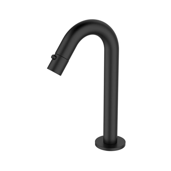 Robinet de toilette sur pied Metro Wiesbaden Rond 1/2 po Mat Noir