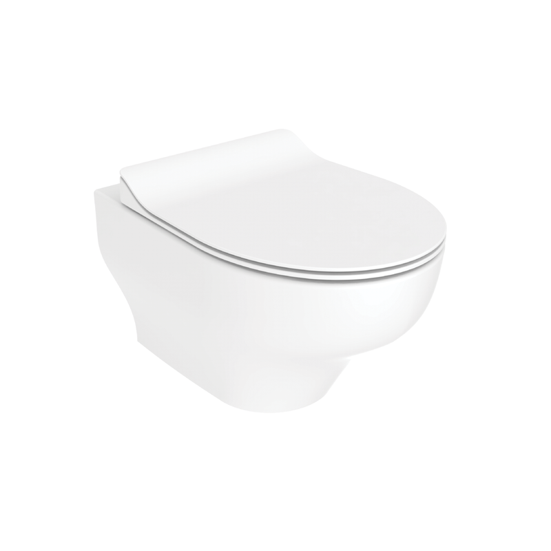Creavit Ness randloos hangtoilet glanzend wit