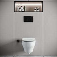 CREAVIT NESS HANGTOILET - TORNADO FLUSH - RANDLOOS - ZONDER ZITTING - GLANZEND WIT