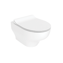 CREAVIT Ness Hangtoilet met Bidet - Tornado Flush - Randloos - zonder Zitting - Glanzend Wit