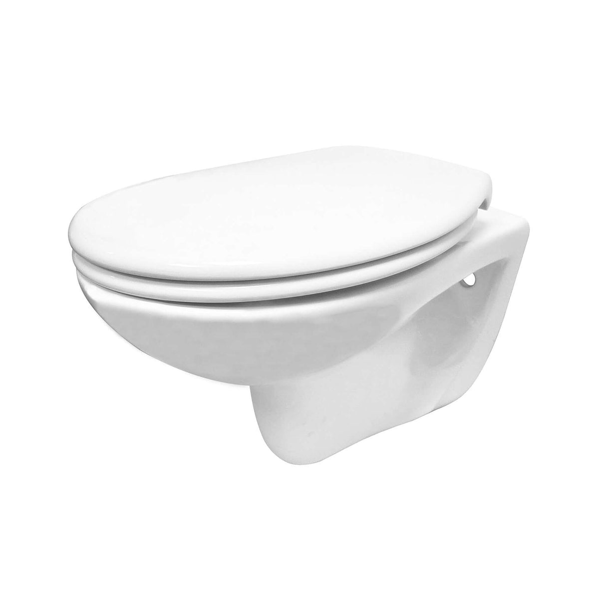 Neptunus 2.0 toilette murale sans rebord avec siège de toilette Ultimo 3.0 softclose et libération rapide brillant blanc