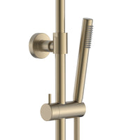 ALONI OPTIMA RONDO REGENDOUCHESET - THERMOSTATISCH - OPBOUW - BELGAQUA - GEBORSTELD GOUD (PVD)
