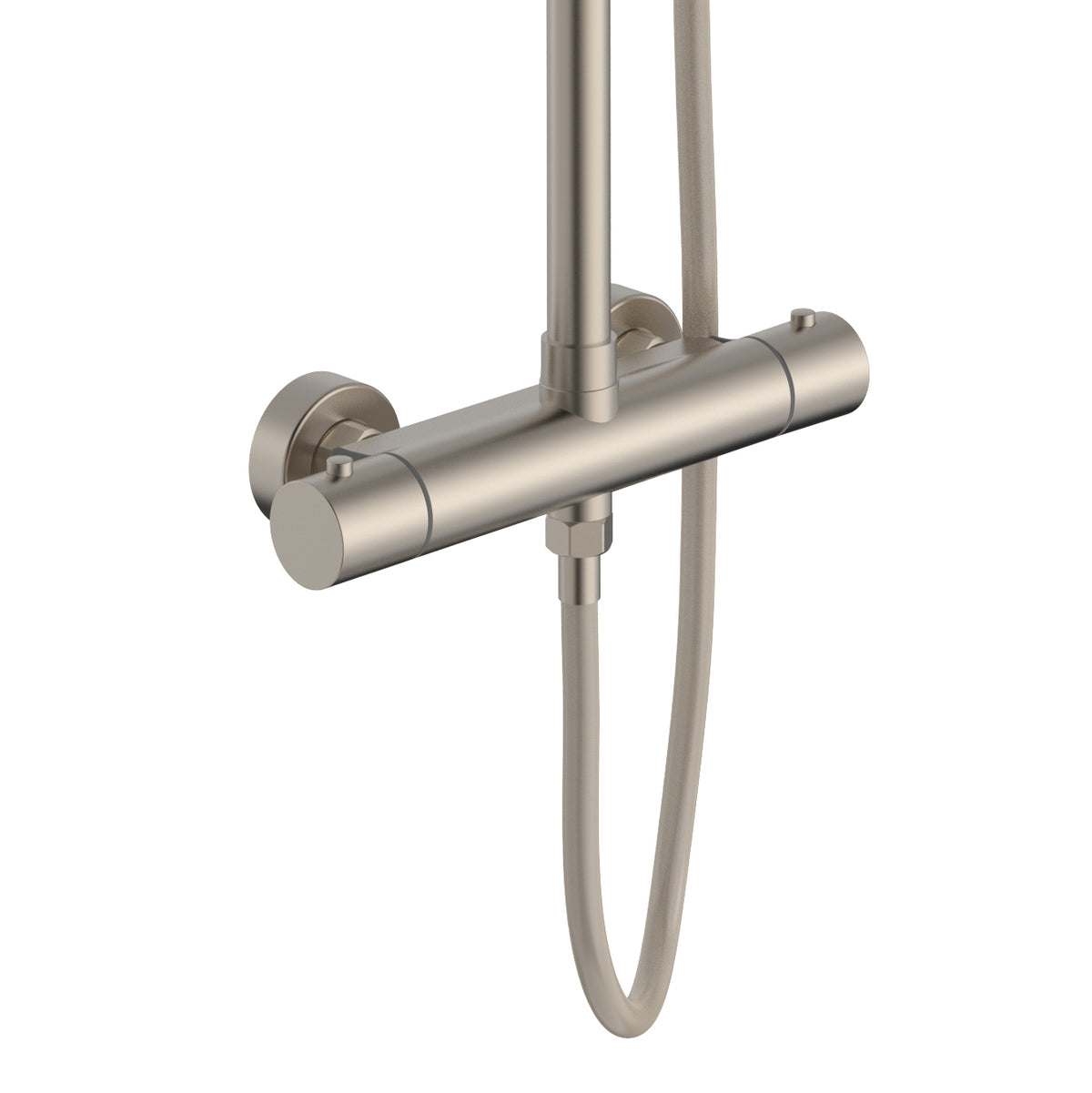 ALONI OPTIMA RONDO REGENDOUCHESET - THERMOSTATISCH - OPBOUW - BELGAQUA - GEBORSTELD RVS