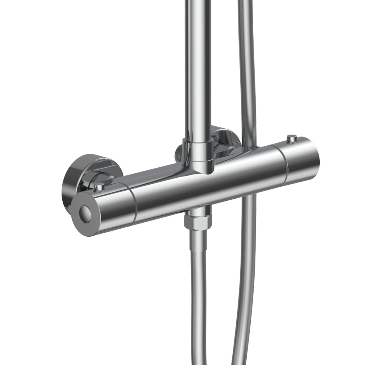 ALONI OPTIMA RONDO REGENDOUCHESET - THERMOSTATISCH - OPBOUW - BELGAQUA - CHROOM