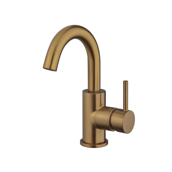Robinet de lavabo Opbouw Camal avec bec pivotant, cuivre bronze brossé, Wiesbaden