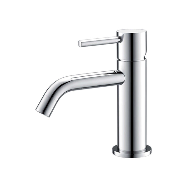 Robinet mitigeur de lavabo à poser style Wiesbaden bec 6,5 cm avec 1 poignée en chrome