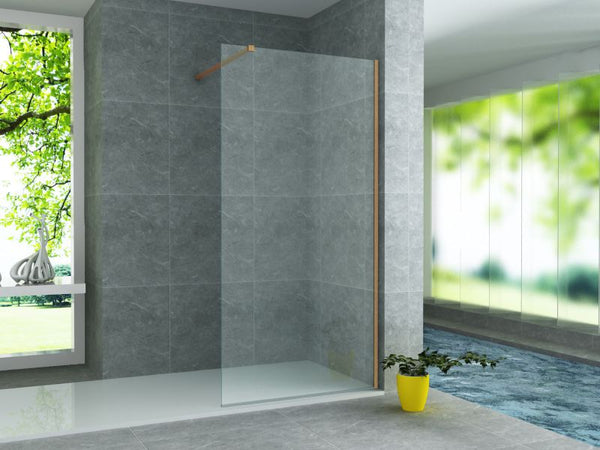 ALONI MUURPROFIEL VOOR DOUCHEWAND - 200 CM - BRUIN BRONS