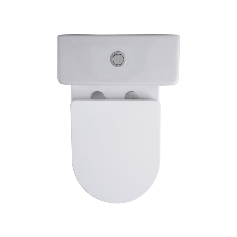 Aloni PRO3027 Duoblok - Staand Toilet - met Reservoir - met Spoelmechanisme - Dubbele Spoeling 4/6L - met Zitting