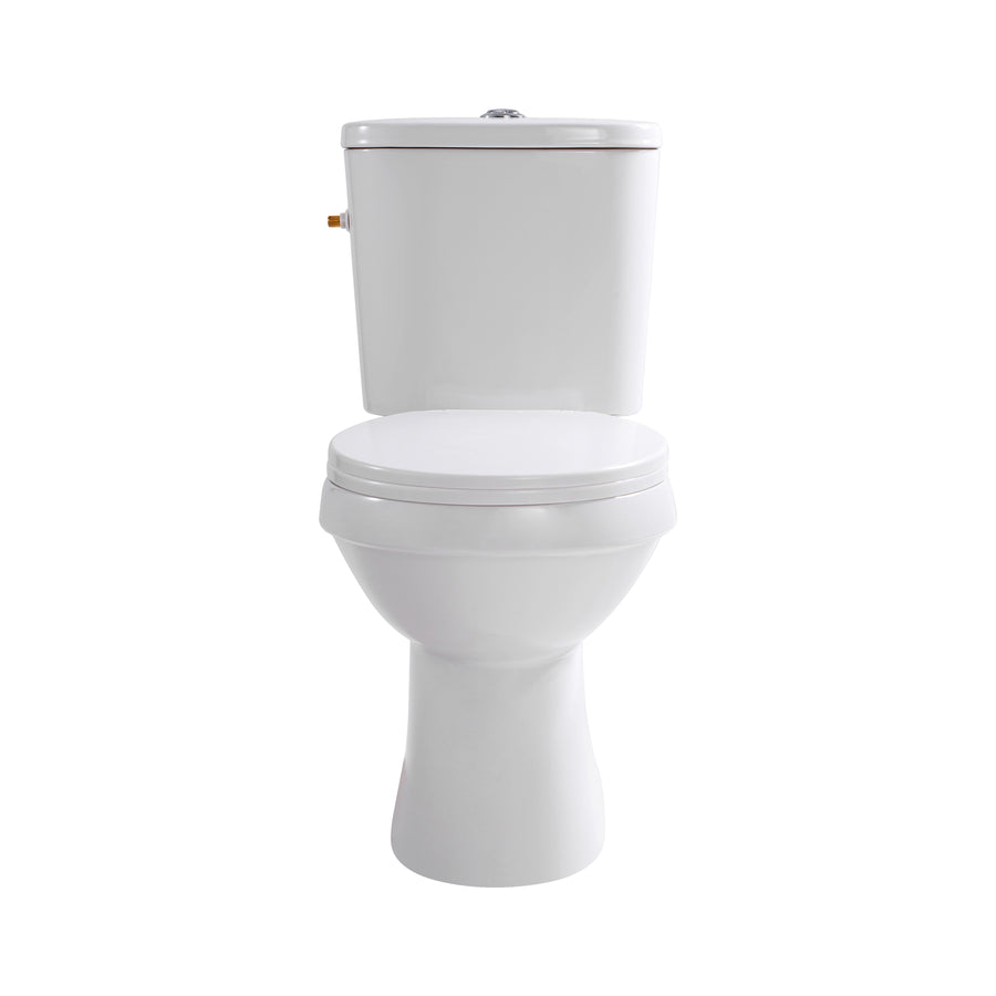 Aloni PRO5026 Duoblok - Staand Toilet met Bidet - Randloos - S-Trap - Vloeruitlaat - met Reservoir - met