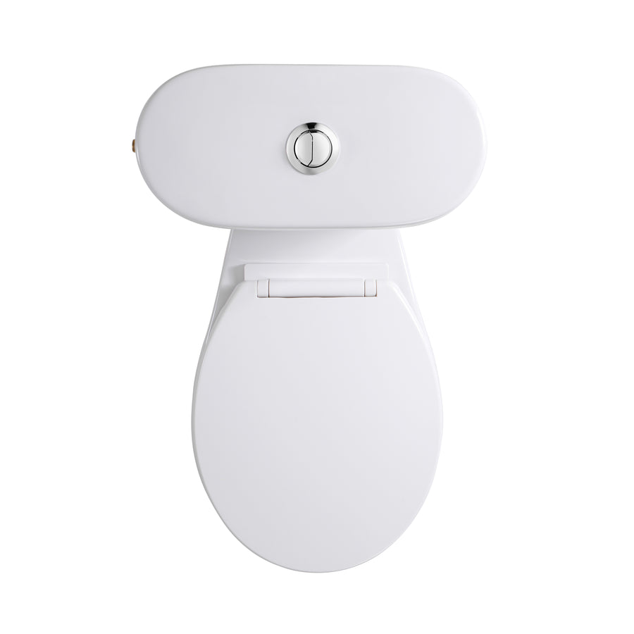 Aloni PRO5026 Duoblok - Staand Toilet met Bidet - Randloos - S-Trap - Vloeruitlaat - met Reservoir - met