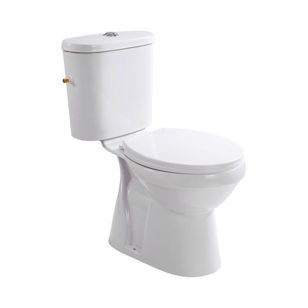 Aloni PRO5026 Duoblok - Staand Toilet met Bidet - Randloos - S-Trap - Vloeruitlaat - met Reservoir - met