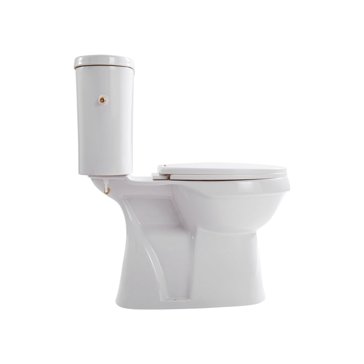 Aloni PRO5026 Duoblok - Staand Toilet met Bidet - Randloos - S-Trap - Vloeruitlaat - met Reservoir - met