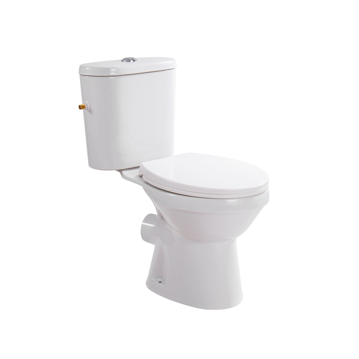 Aloni PRO5027 Duoblok - Staand Toilet met Bidet - Randloos - P-Trap - Muuruitlaat - met Reservoir - met Spoelmechanisme