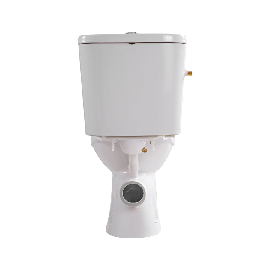 Aloni PRO5027 Duoblok - Staand Toilet met Bidet - Randloos - P-Trap - Muuruitlaat - met Reservoir - met Spoelmechanisme