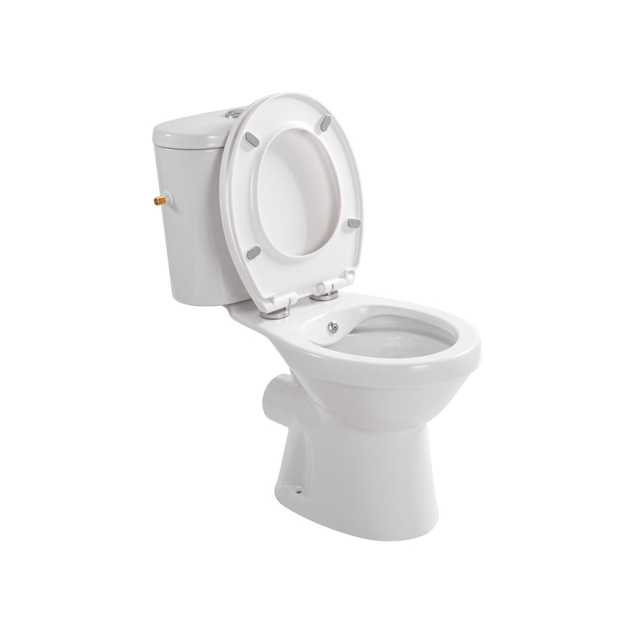 Aloni PRO5027 Duoblok - Staand Toilet met Bidet - Randloos - P-Trap - Muuruitlaat - met Reservoir - met Spoelmechanisme