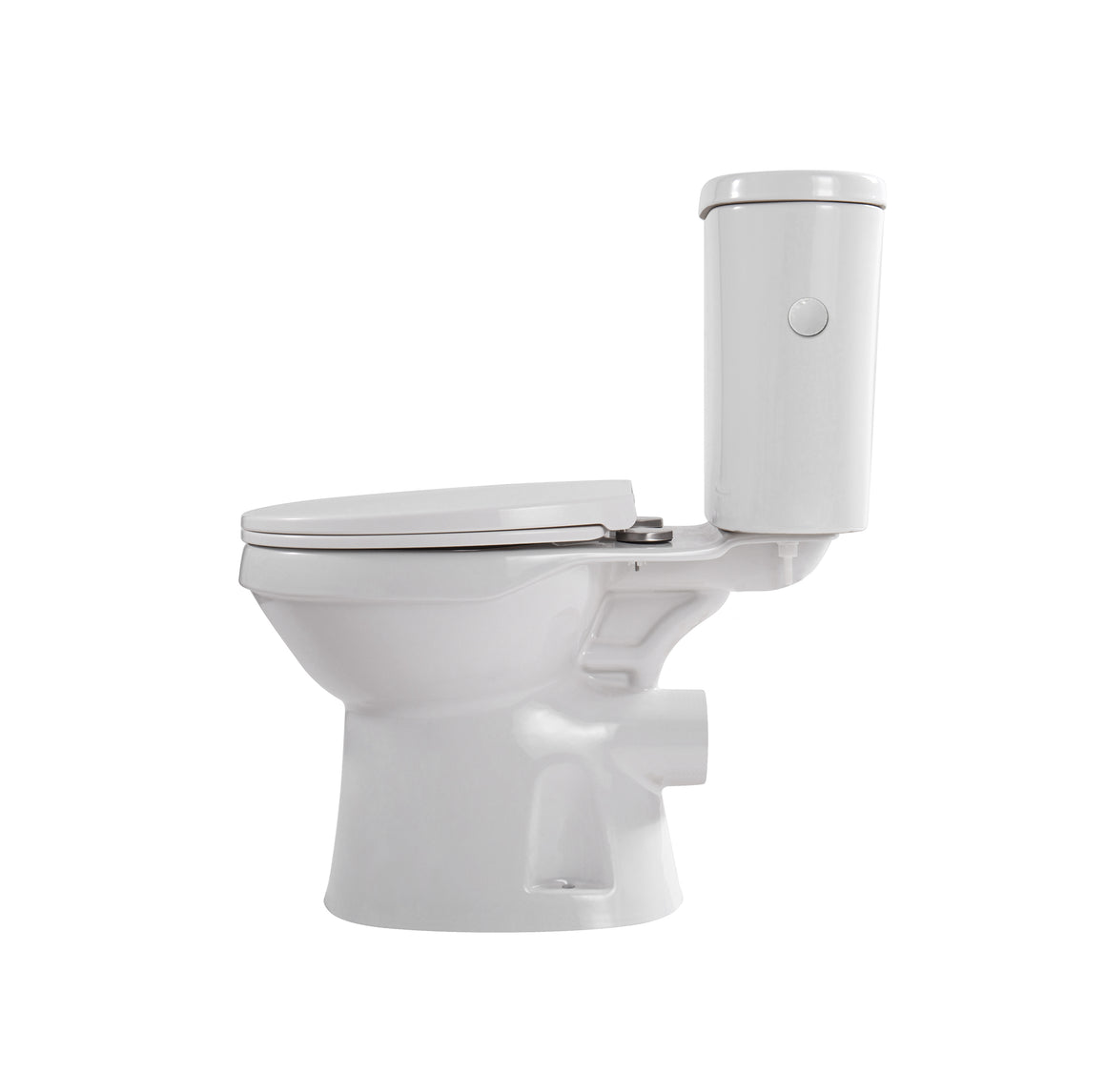 Aloni PRO5027 Duoblok - Staand Toilet met Bidet - Randloos - P-Trap - Muuruitlaat - met Reservoir - met Spoelmechanisme