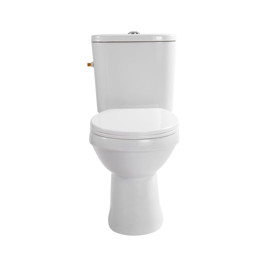 Aloni PRO5027 Duoblok - Staand Toilet met Bidet - Randloos - P-Trap - Muuruitlaat - met Reservoir - met Spoelmechanisme