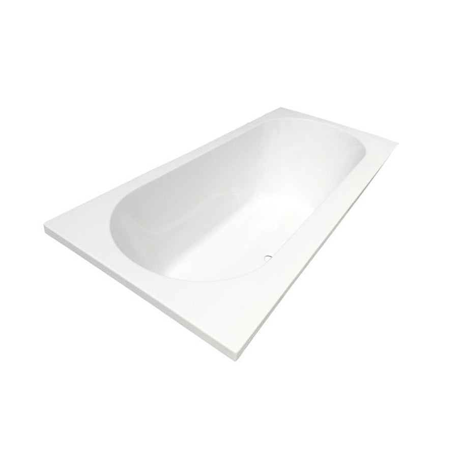 Portus RD inbouw duo ligbad 170x70x43 cm glans wit