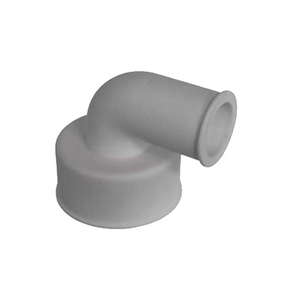 Riko chaussette de valve coudée en caoutchouc blanc