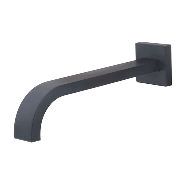 Rombo baduitloop carré 22 cm 1/2'' mat noir