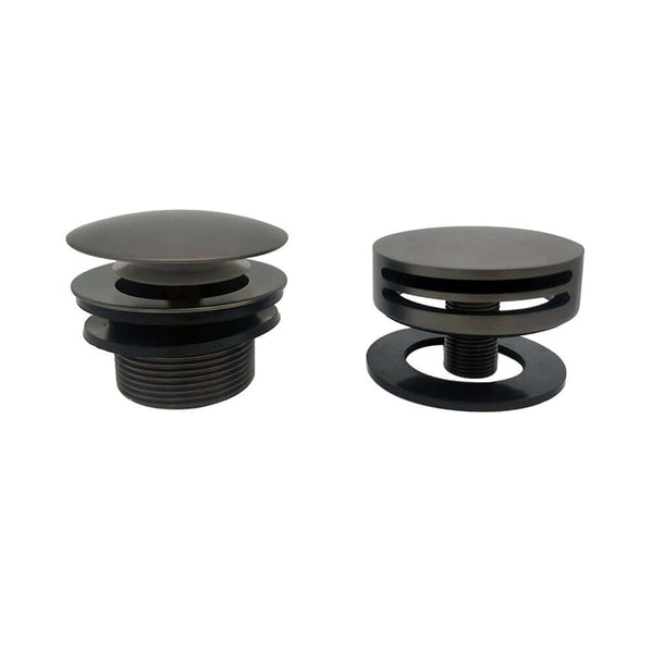 Bouton/prise rond couleur bronze Badoverloop Wiesbaden avec fonction de remplissage de baignoire