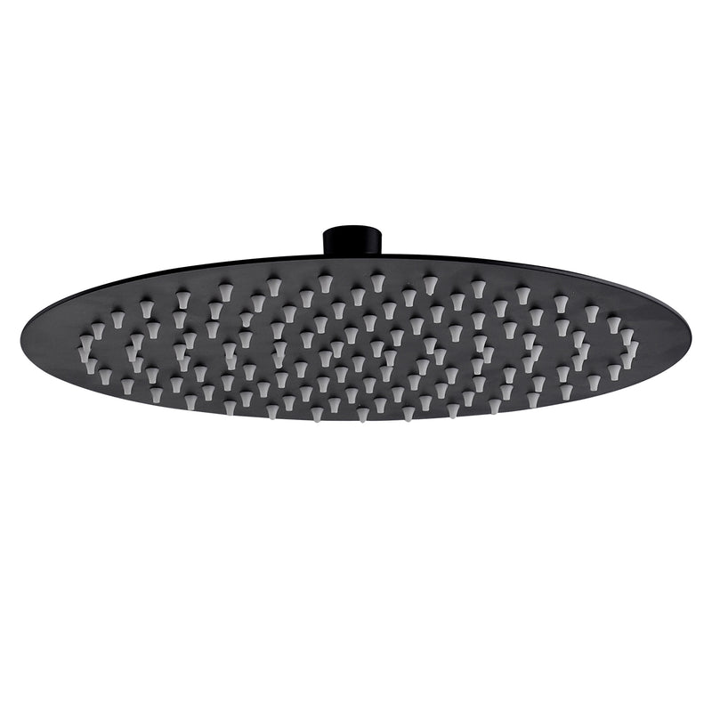 ALONI rond rainshower RVS Mat Zwart Ø30CM