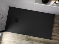 ALONI MADISON DOUCHEBAK - COMPOSIET - 100X100X3CM - MAT ZWART