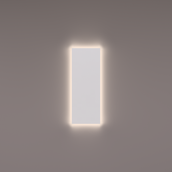 Hipp Design SPV T01 rechthoekige toiletspiegel met indirecte LED verlichting