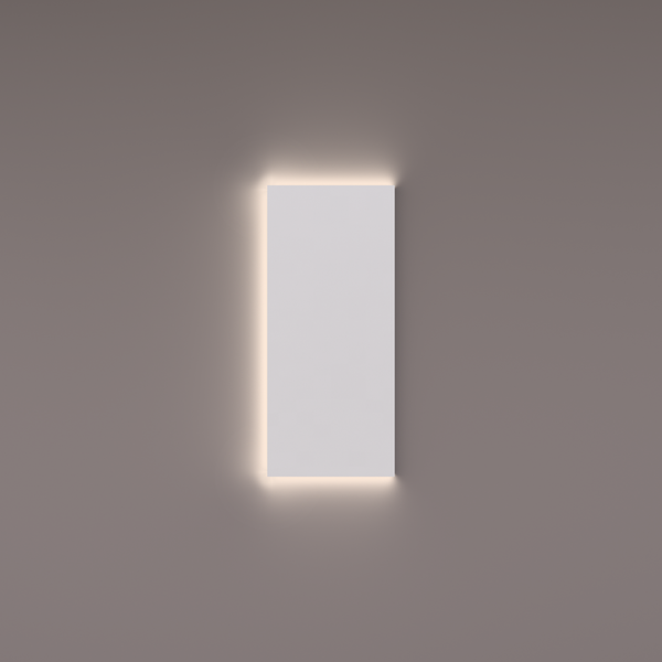 Hipp Design SPV T02 rechthoekige toiletspiegel met indirecte LED verlichting 3 kanten