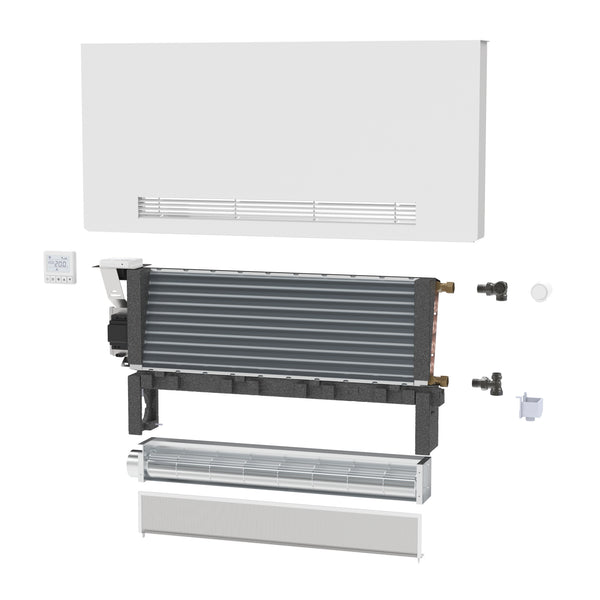 Stelrad Thermobreeze - Warmtepompradiator - Koelen en Verwarmen - Onderaansluiting - 465 × 800 mm - MAT WIT - 800 mm