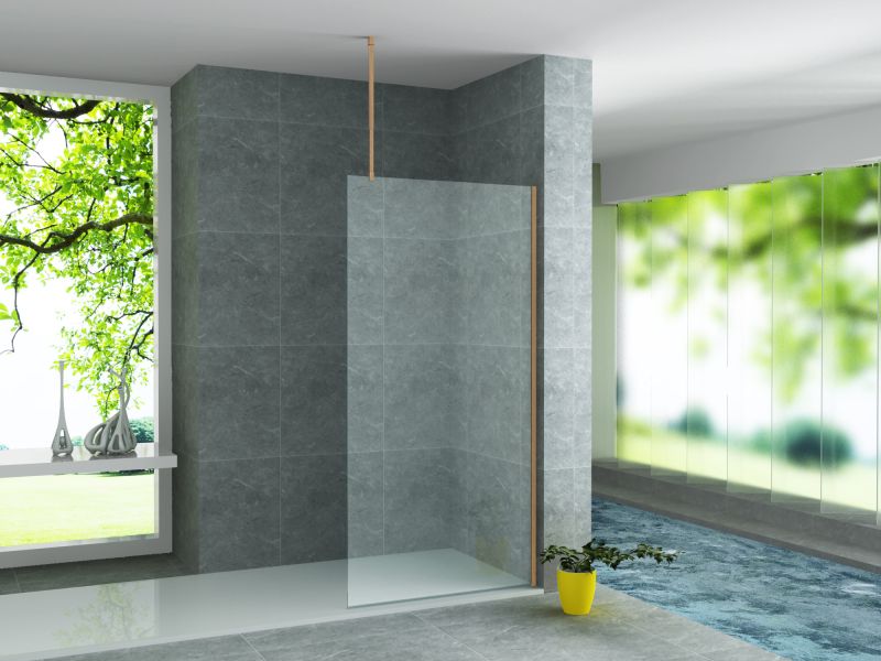 ALONI PLAFONDSTEUN - VERSTELBAAR - 43-80 CM - BRUIN BRONS - detailafbeelding