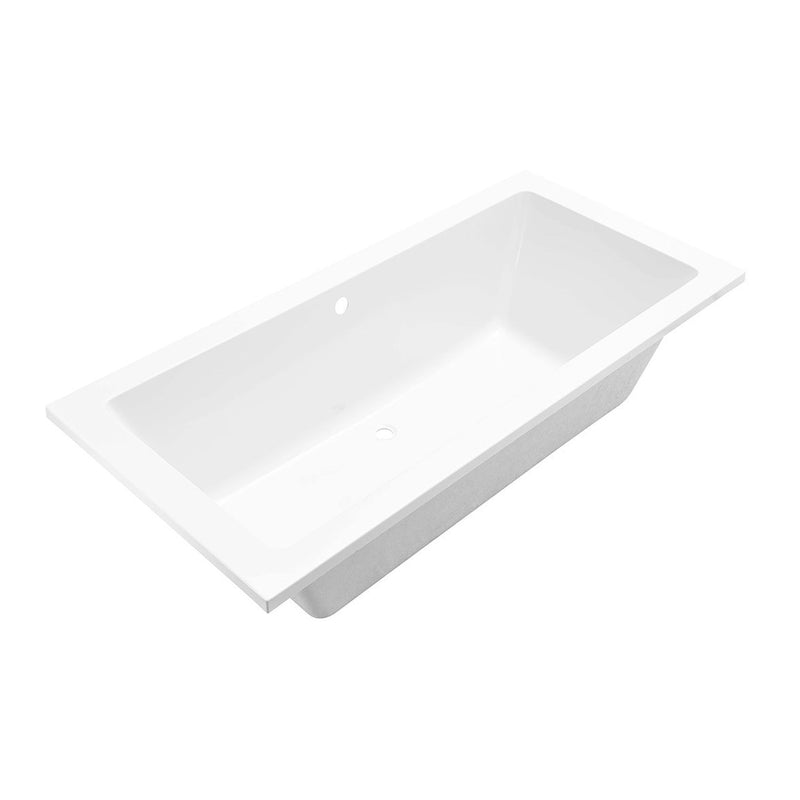 Santino SQ Einbau-Doppelbadewanne 190x90x49 cm Acryl Glanz Weiß