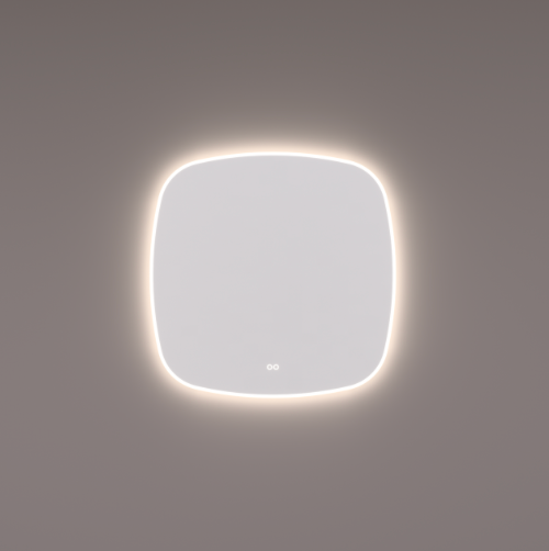 Hipp Design SPV 19000 Deens ovaal gelijkzijdige spiegel met directe en indirecte verlichting en verwarming