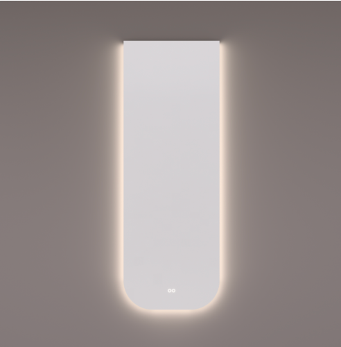 Hipp Design SPV SLP 2 afgeronde rechthoekige plafondspiegel met indirecte kleurenwissel verlichting en verwarming