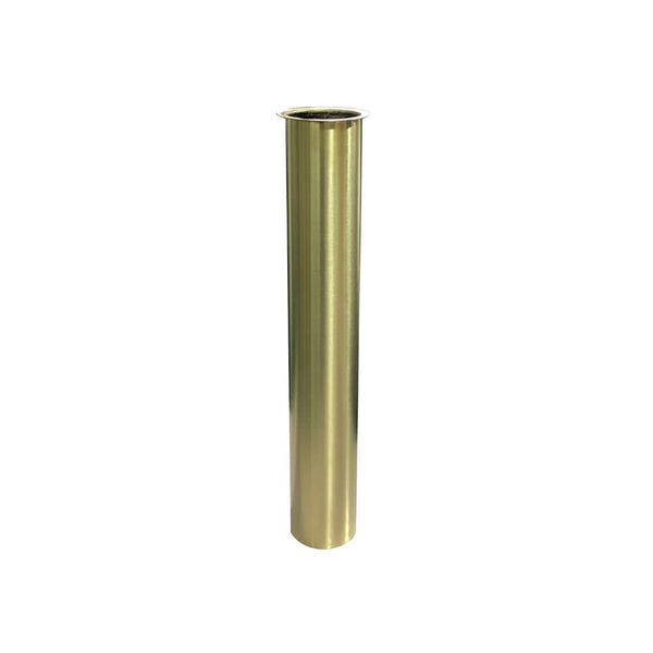 Tuyau de rallonge siphon Wiesbaden avec collerette 20 cm laiton brossé or
