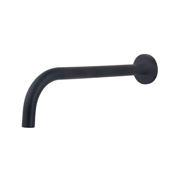 Slim 18mm sortie ronde 25cm 1/2" mat noir