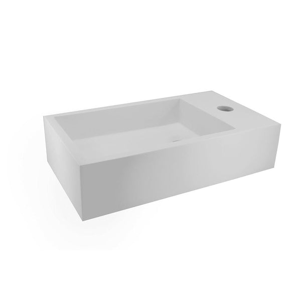 Fontaine en surface solide Wiesbaden 40X22X10 Cm (droite)