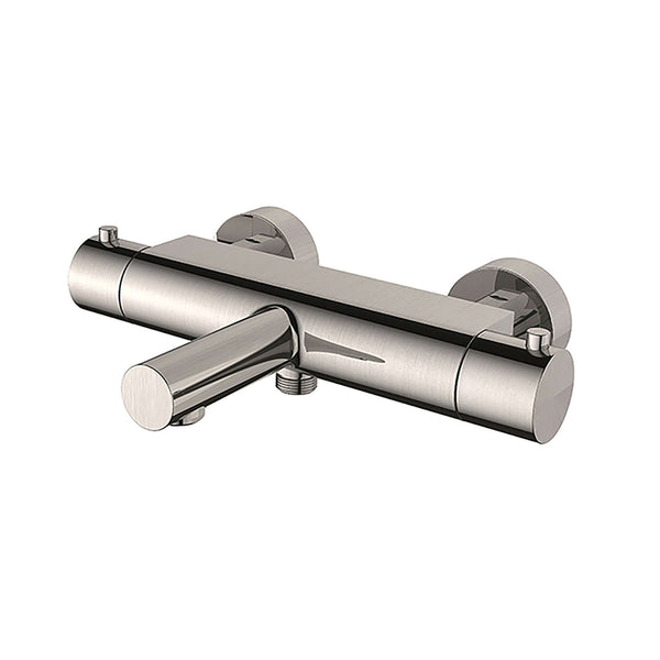 Robinet de bain thermostatique Wiesbaden avec Cool Touch Hoh 15 Cm en acier brossé
